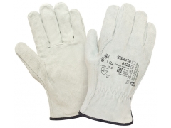 Спилковые перчатки серые Siberia (0220GR)